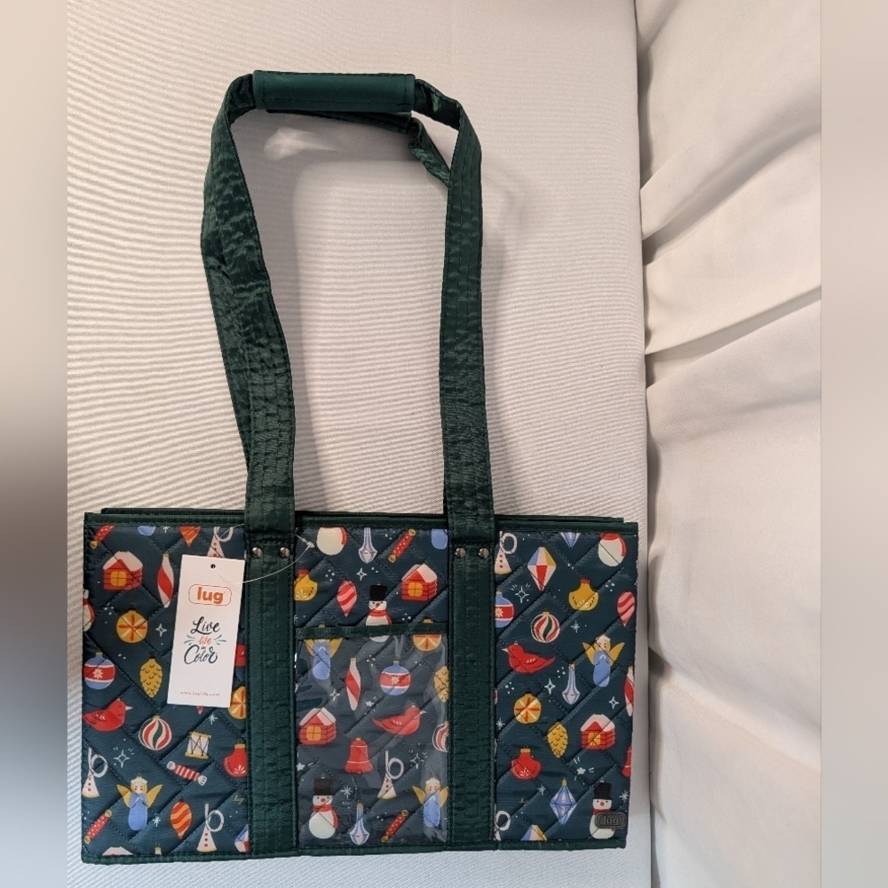 Lug Gallop Collapsible Carry-all Tote Retro Christmas Ornament NWT - Picture 14 of 14